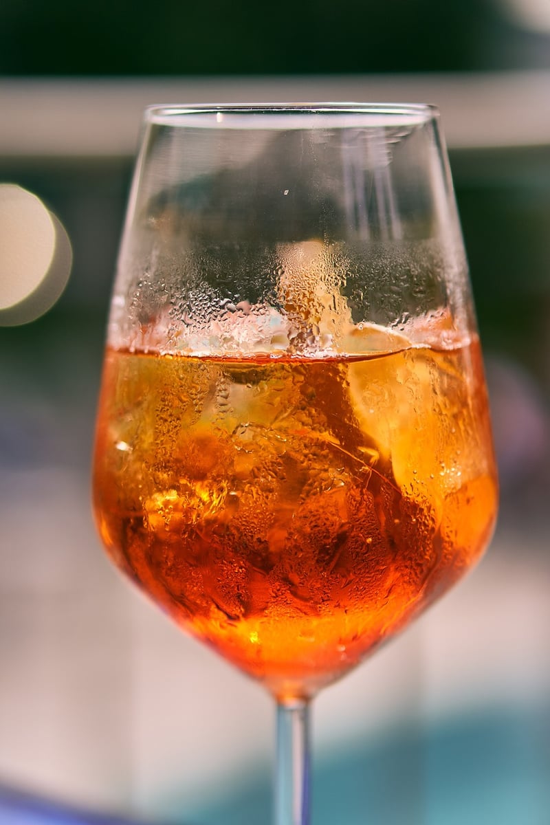 Wildflower cocktail in a glass